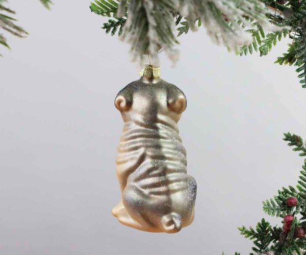 Weihnachtskugel Mops