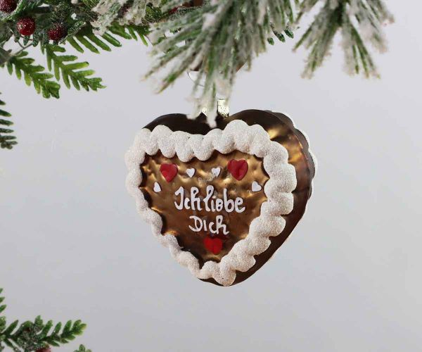 Weihnachtskugel Lebkuchenherz