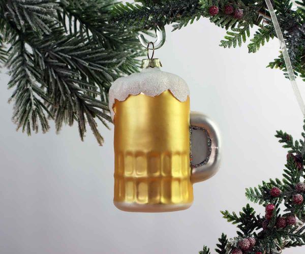Weihnachtskugel Bierkrug