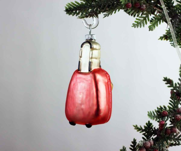 Weihnachtskugel pinker Reisekoffer