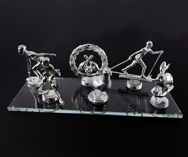 Golfpokale mit Golferfigur