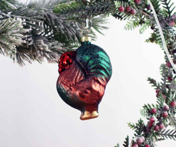 Weihnachtskugel Hahn