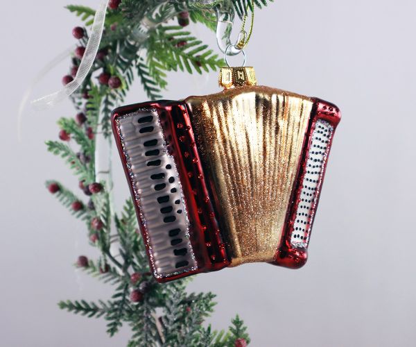Weihnachtskugel Akkordeon