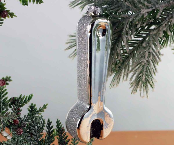Weihnachtskugel Schraubenschlüssel