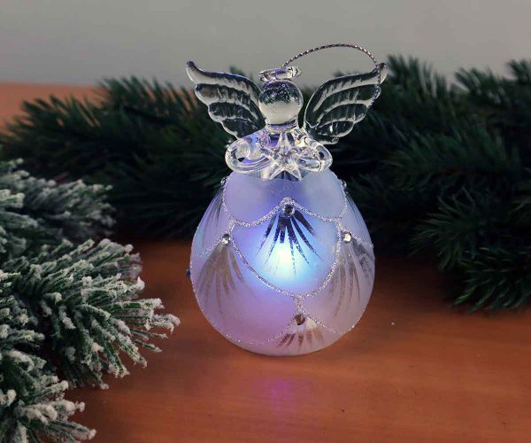 LED Engel weiß 10 cm