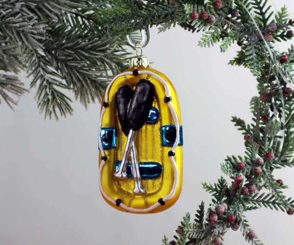 Schlauchboot Weihnachtskugel