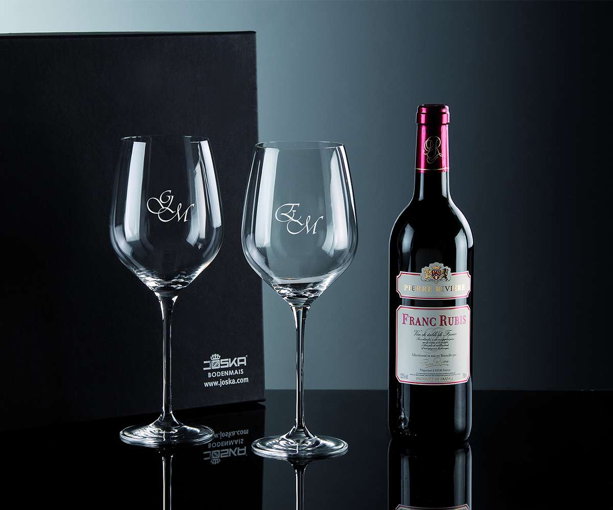 Wein Geschenkset mit Karaffe und zwei Gläsern