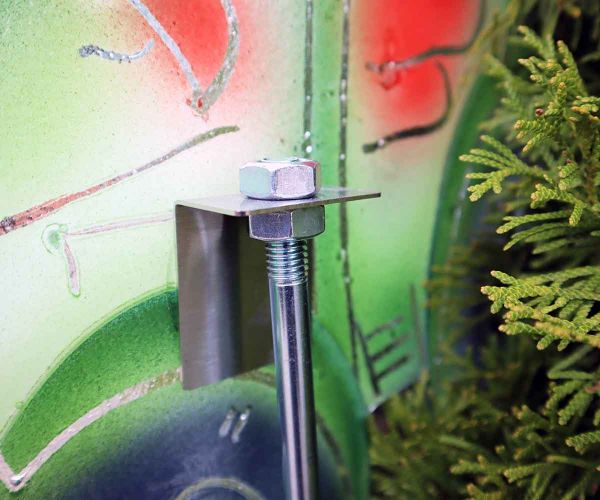 Traktor aus buntem Kristallglas