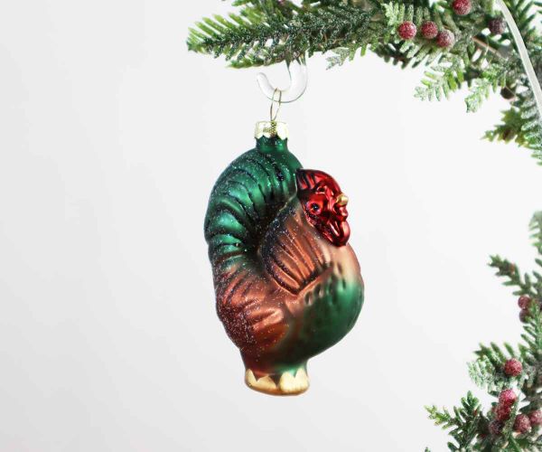 Weihnachtskugel Hahn