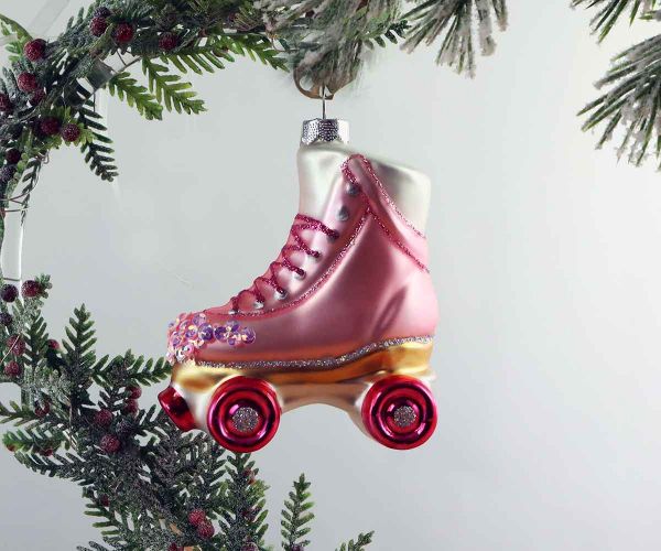 Rollschuh Weihnachtskugel
