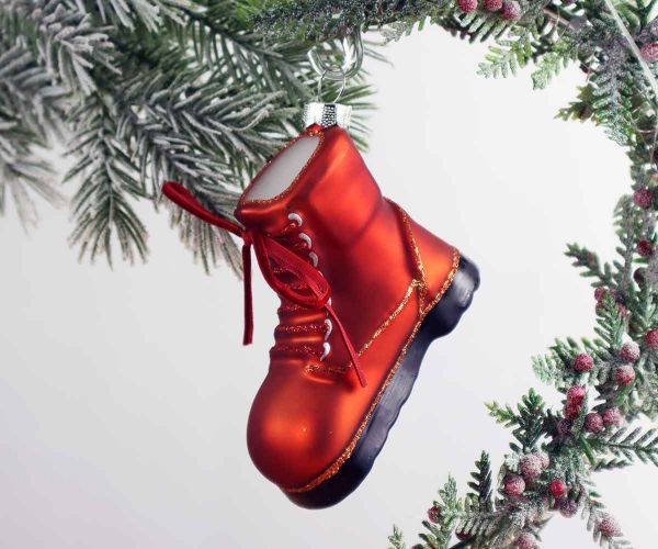 Weihnachtskugel Wanderstiefel