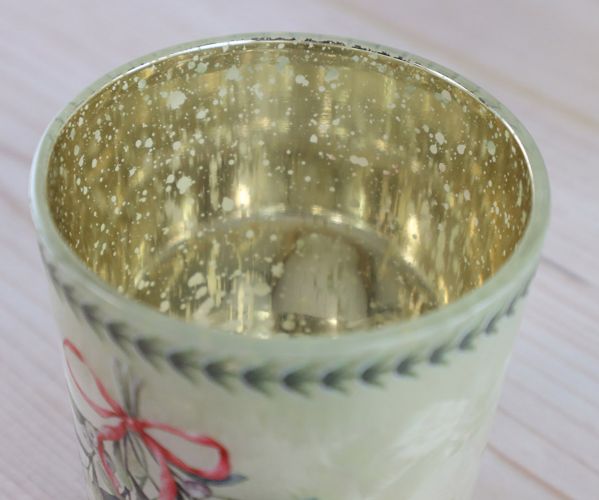 2er Set Windlichter mit Mistelzweig