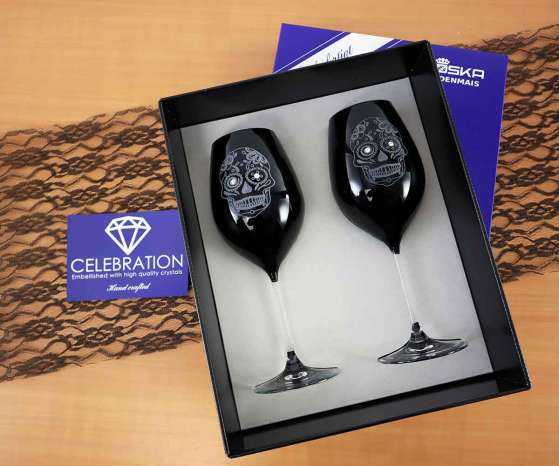 Artibetter Totenkopf-Weinglas Aus Edelstahl & Harz – Stabiler Kelch Für Halloween-Partys, 18,5 Cm, Gruseliges Design