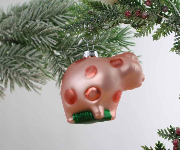 Weihnachtskugel Schwein