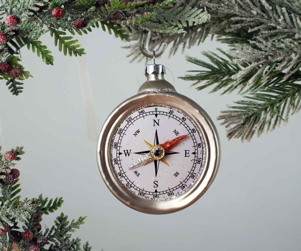 Weihnachtskugel Kompass
