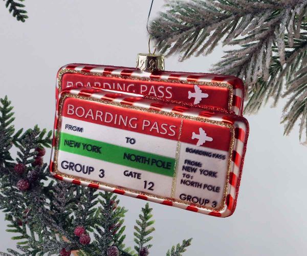 Boarding Pass Weihnachtskugel