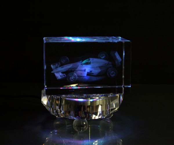 3D-Laserwürfel Formel 1 - Auto