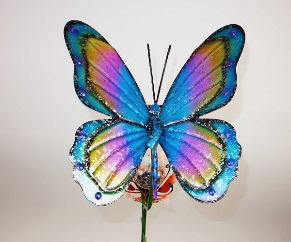 Gartenstab mit Solar "Schmetterling"