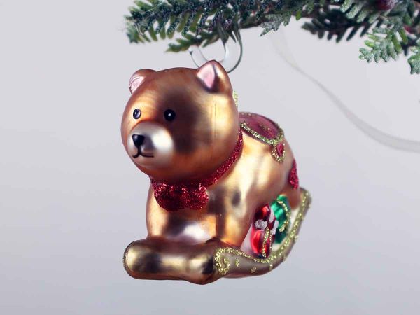Weihnachtskugel Schaukelbär