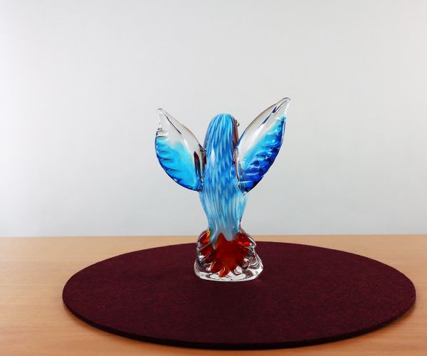 Glastier Eisvogel