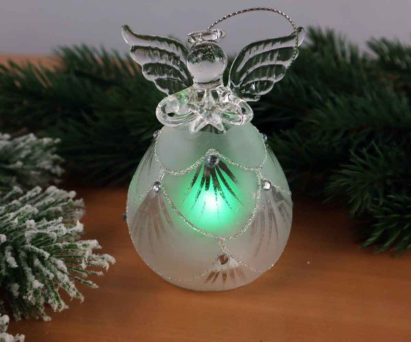 LED Engel weiß 10 cm
