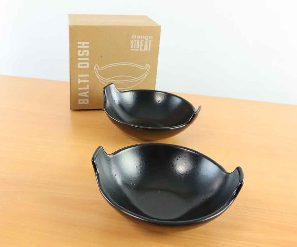 2er Set Bowl in schwarz "Balti dish"