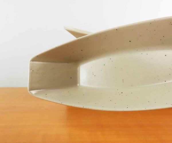 2er Set Servierschale in creme "Long Boat"