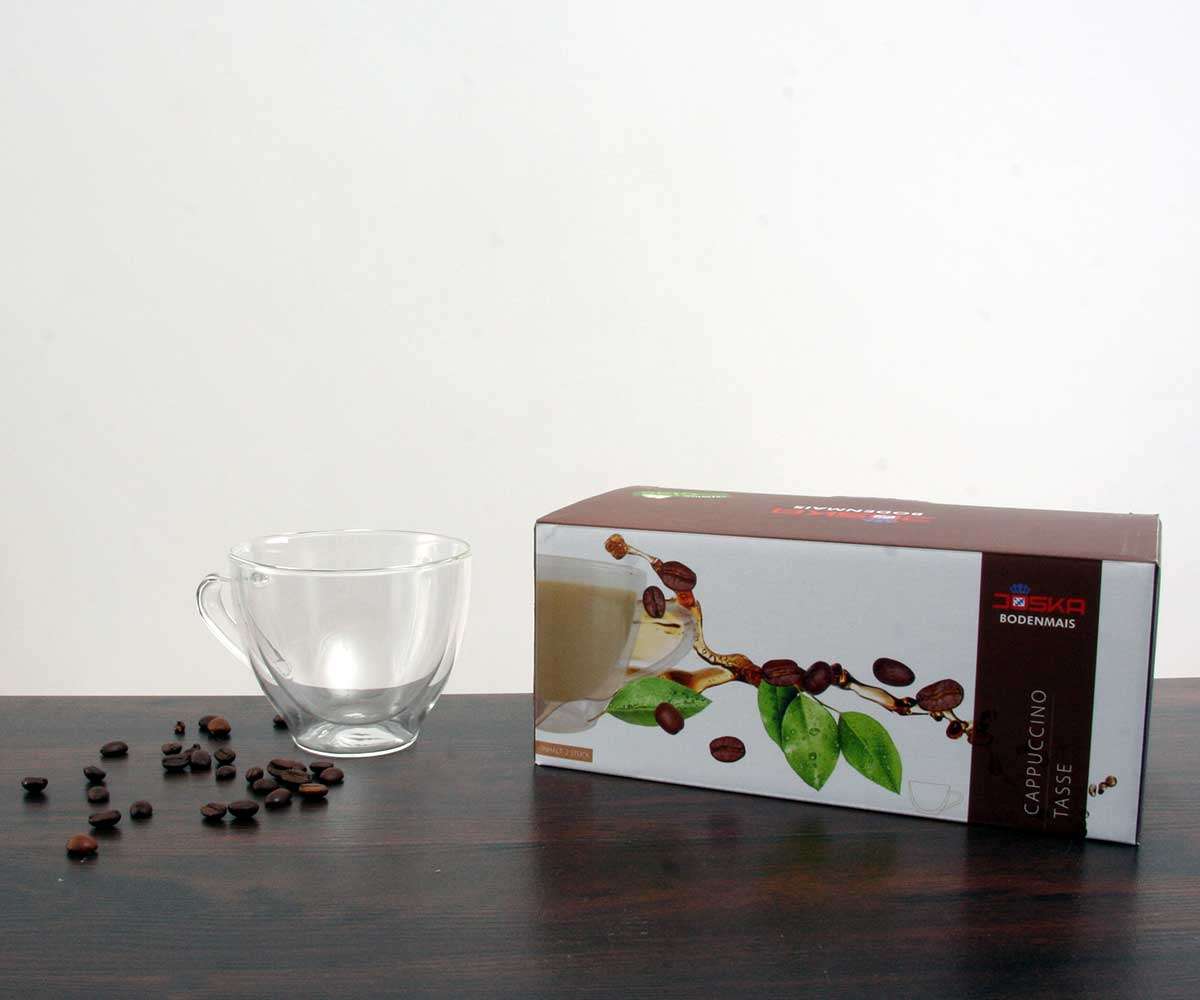 Doppelwandige Cappuccino Tassen im 2er Set