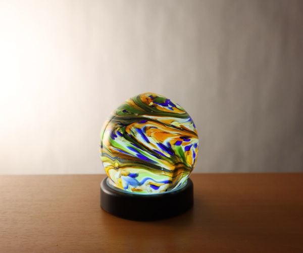 Mini-Kugel 10 cm Dschungel Light