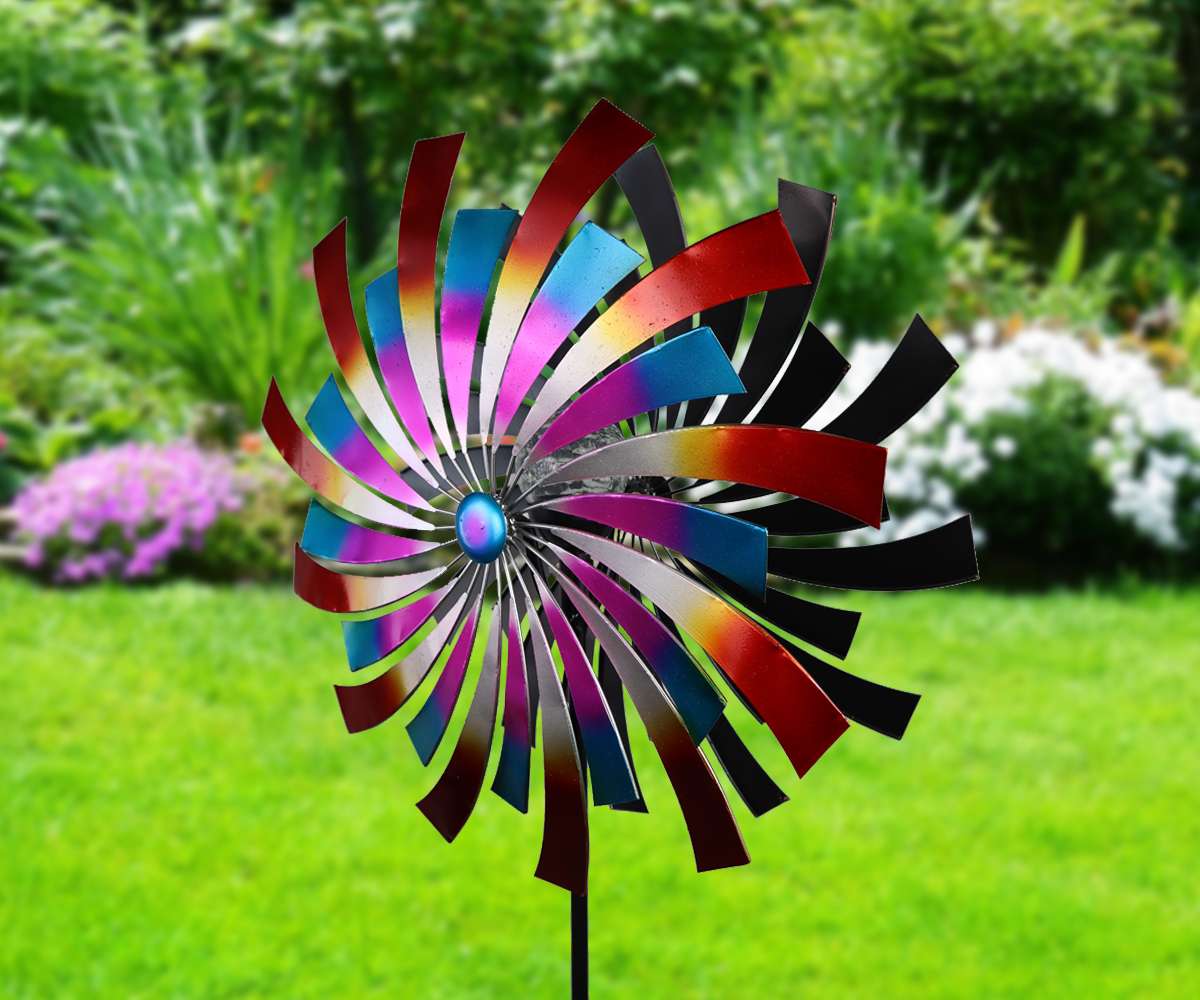 Solar Gartenstab Windrad | JOSKA Glasparadies