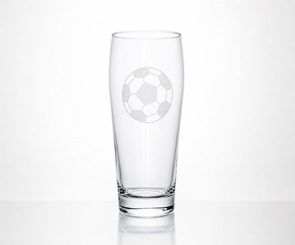 Willibecher 0,5l mit Fußballgravur