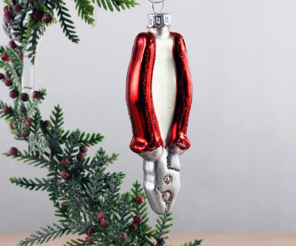 Rote Zange Weihnachtskugel
