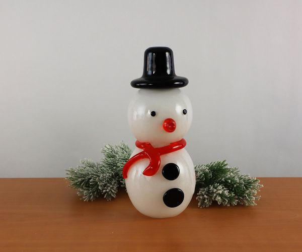 Glasfigur Schneemann