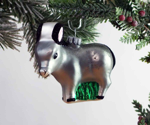Weihnachtskugel Esel