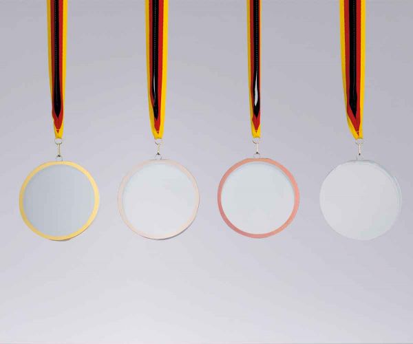 Medaille aus Kristallglas 8 cm