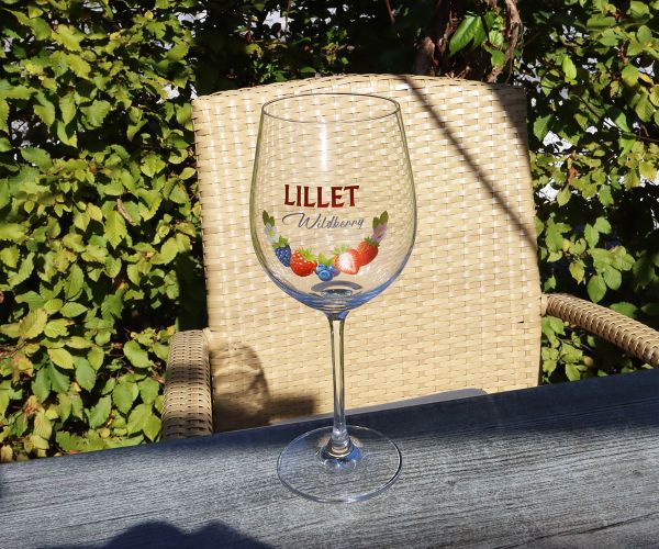 Lillet Glas mit Farbdruck