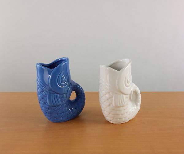 Fischvase aus Keramik
