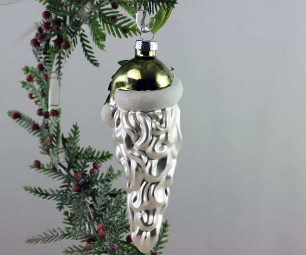 Weihnachtskugel Weihnachtsmanngesicht