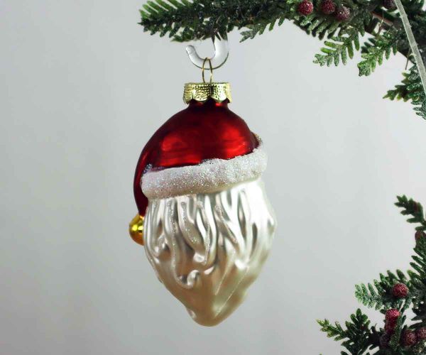 Weihnachtskugel Gesicht Weihnachtsmann