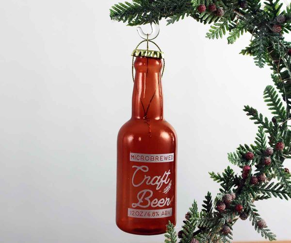 Weihnachtskugel Bierflasche