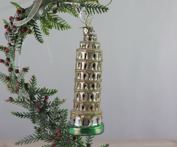Weihnachtskugel Turm von Pisa