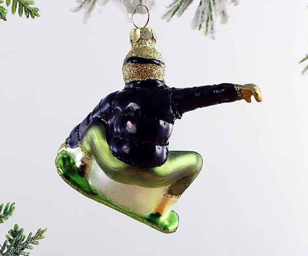 Snowboarder Weihnachtskugel