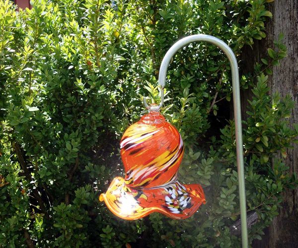 Glasglocke orange