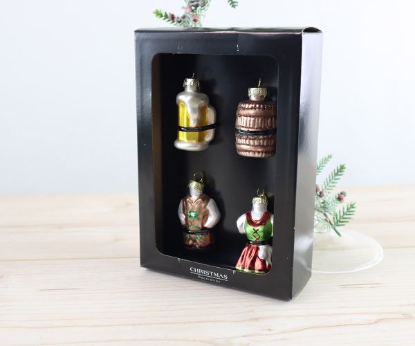 Weihnachtskugel 4er Set "Bayern"