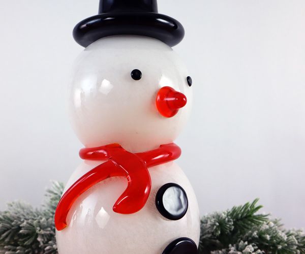 Glasfigur Schneemann