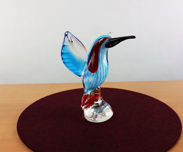 Glastier Eisvogel