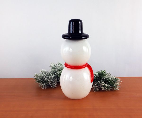 Glasfigur Schneemann
