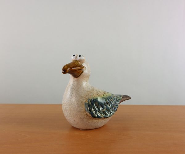 Dekotier Möwe aus Keramik