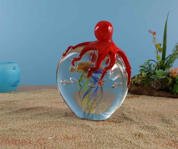 Briefbeschwerer Oktopus und Qualle