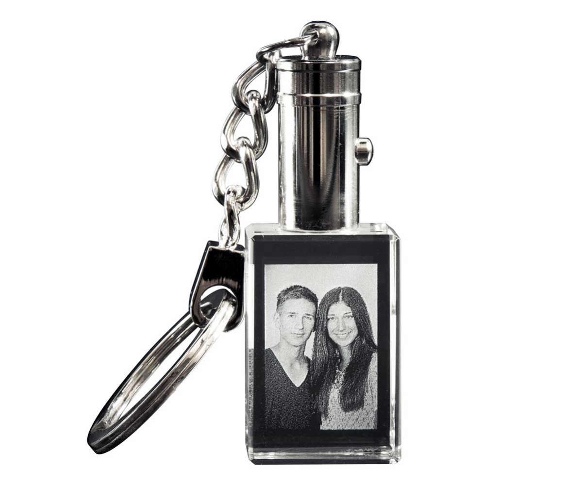 Mygoodprice Schlüsselanhänger Aus Gebürstetem Aluminium – Mit Lasergravur, 3x6 Cm